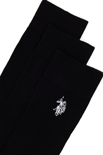 U.S. Polo Assn. Men's Black Socks 50299037 -Vr046