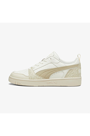 Puma Rebound V6 Low Animal Fever Women's Beige Sports Shoes