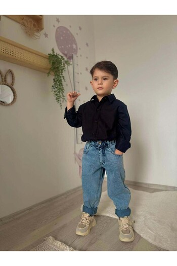 MİNİKO KİDS Children's Shirt, Jeans, Pant, 2-Piece Suit