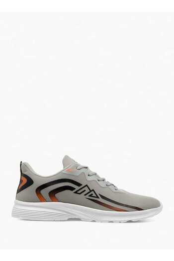 Oaklan by Shoexpress Logo Print Sports Shoes with Lace-up Closure