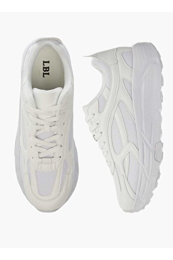 LBL by Shoexpress LBL by Shoexpress Panelled Sneakers with Lace-Up Closure