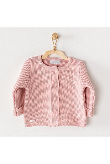 andywawa Baby Girl Cardigan Knitwear Basic Pink