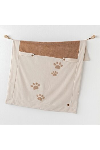 andywawa Ac25327 - Happy Newyear Beige Velvet Blanket - 90X85