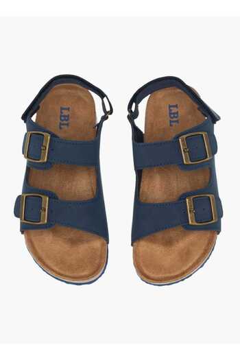 LBL by Shoexpress Solid Sandals with Hook and Loop Closure