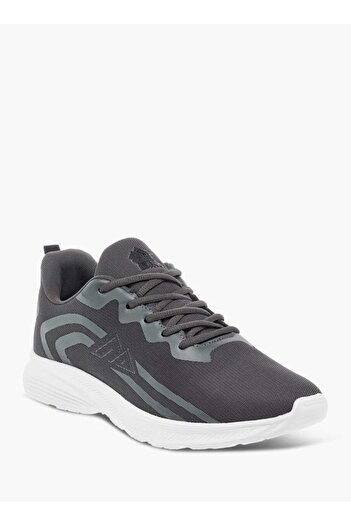 Oaklan by Shoexpress Logo Print Sports Shoes with Lace-up Closure