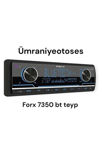For-X FORX   XQ-7350 BT  4X60 WAT  3 AMFİ ÇIKIŞLI  TEYP