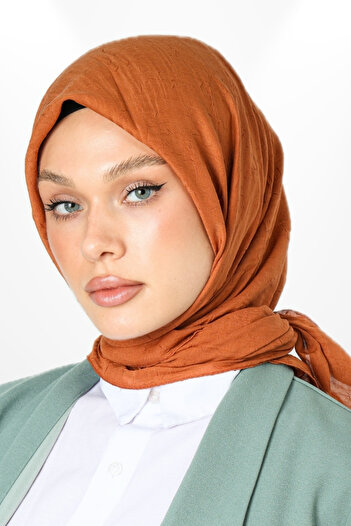 hijabchi Φουλάρι μπαμπού Kraş σε χρώμα πλακιδίου