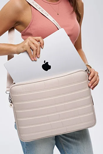 MESCHAIN Водоустойчив калъф за лаптоп Macbook Air/Pro 13" и 14", бежов