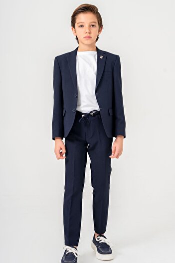 carino's kids Boy's Seersucker Suit - Lycra