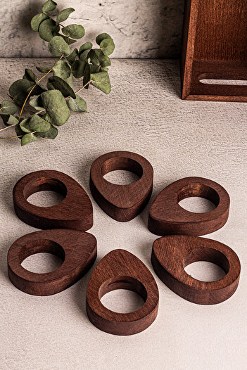 Snippy Yummy - 6 Pieces Wooden Egg Presenter Egg Holder Tableware Presentation Organizer