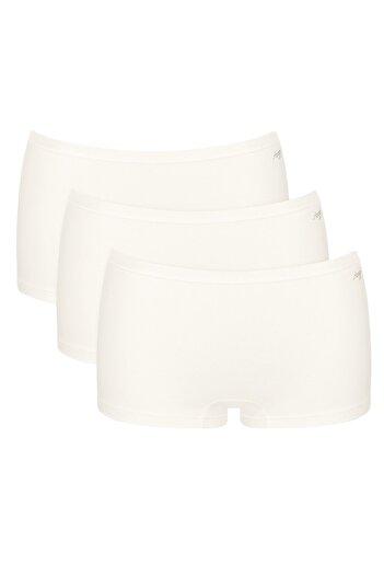 SLOGGI Damen Shorts, 3er Pack - GO Daily Cotton Short 3P, Unterhose, Stretch-Baumwolle