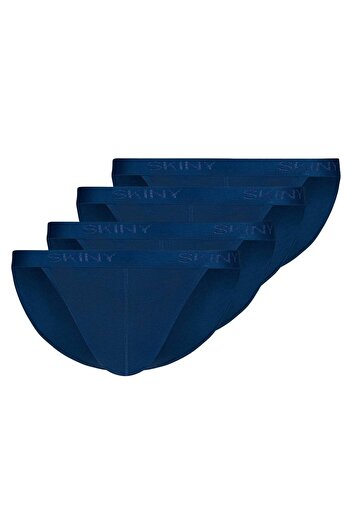 Skiny Herren Tanga-Slip, 4er Pack - Cotton Retro, Unterhose, Feinripp, Baumwolle