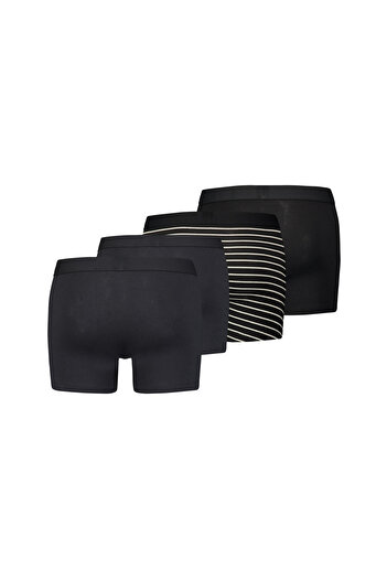 Levi's LEVI´S Herren Trunks, 4er Pack - Solid Basic Boxer & Vintage Stripe, ECOM