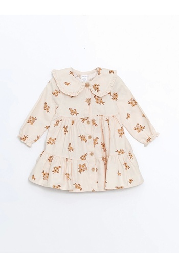 LC Waikiki Βρεφικό γιακά Floral Βρεφικό Φόρεμα