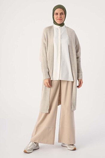 ALLDAY Stone-Front Open T-Sleeve Sweater Cardigan