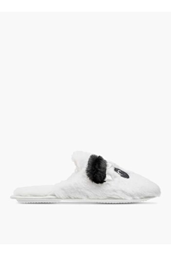 Le Confort Panda Ear Applique Faux Fur Bedroom Mules