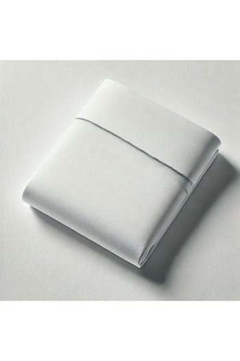 MEŞELİ TEKSTİL 1 Person Organic White Hotel Bed Sheet 160X240 cm 100% Cotton