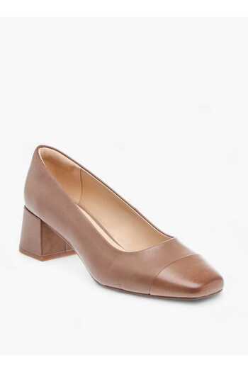 Celeste Women's Panelled Slip-On Shoes with Block Heels