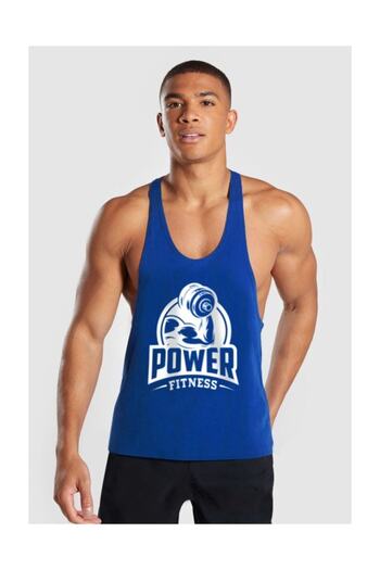 Ghedto Blue Power Fitness Gym Tank Top - Sports Tank Top
