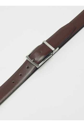 LBL by Shoexpress Textured Reversible Belt with Pin Buckle Closure