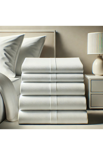 MEŞELİ TEKSTİL 1 Person Organic White Hotel Bed Sheet 160X240 cm 100% Cotton