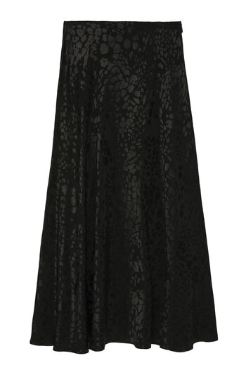 Quzu Fusta midi cu reflexie leopard