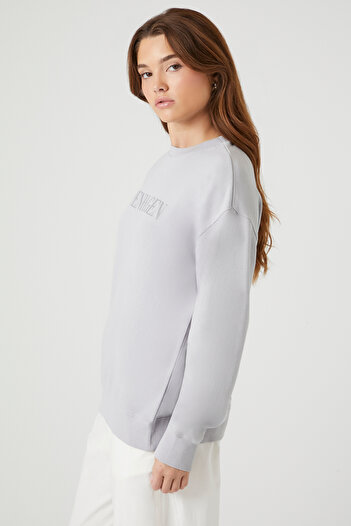 Forever 21 Baskılı Sweatshirt