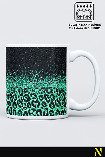 nilizma Leopard Patterned Porcelain Mug