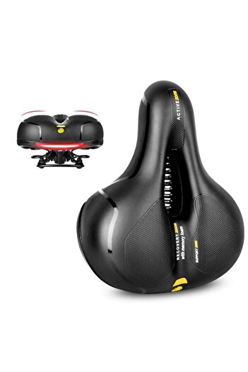 Asroya Bicycle Wide Comfortable Soft Spring Saddle Seat Bicycle Seat Saddle 26x21