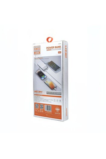 LDNIO Power Bank 20000 MAH. 22.5 W / LED digital display / with tow cable - Lightning & Type-C PQ20