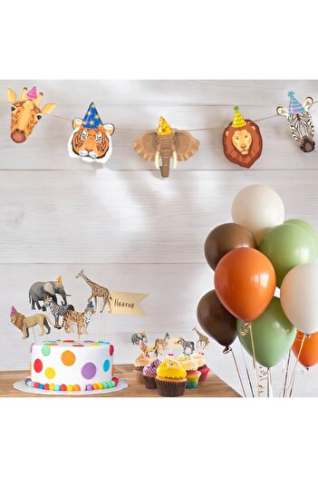Partifabrik Safari Party Animals Balloon Party Set
