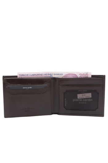 Pierre Cardin Brown Analin Leather Men's Wallet 2243D06