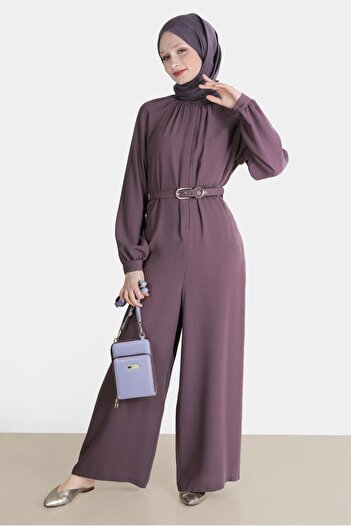 Alvina Belted Crepe Jumpsuit 42695