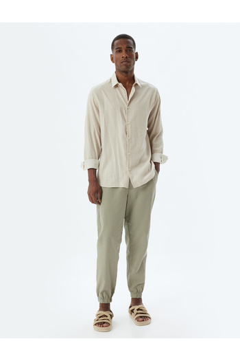 Koton Khaki Men's Jogger Trousers