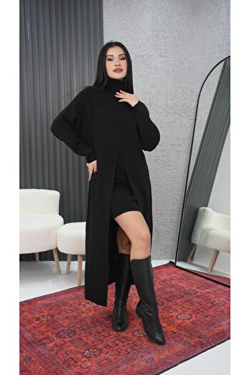 Neva Wear Black Poncho Dress
