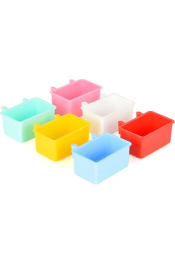 Fit Fly Colorful Medium Bird Food Bowl