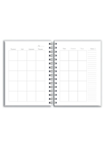 cabuk baskı Colorful Polka Dot Weekly Planner Agenda, A5 Timeless Agenda, Notebook, Sticker gift