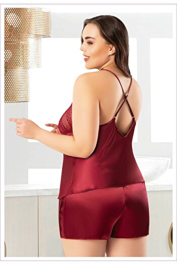 DynamicLeggings Rope Strap Satin Lace Shorts Suit
