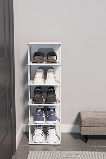 Mutfak Köşesi Tidy 5 Katlı Ayakkabılık, Ayakkabı Düzenleyici, Organizer