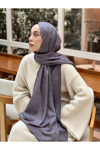 Modakaşmir Silky Jacquard Series Bubble Pattern Shawl