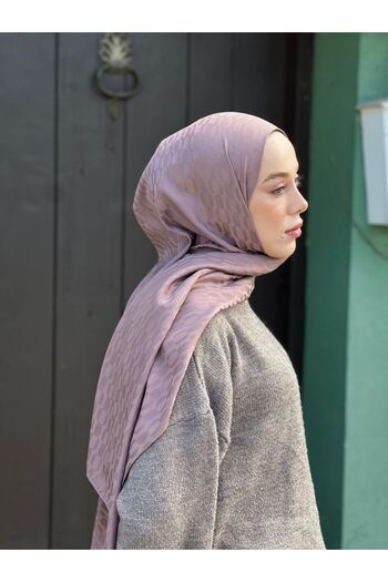 Modakaşmir Σάλι με μοτίβο αλυσίδας σειράς Silky Jacquard