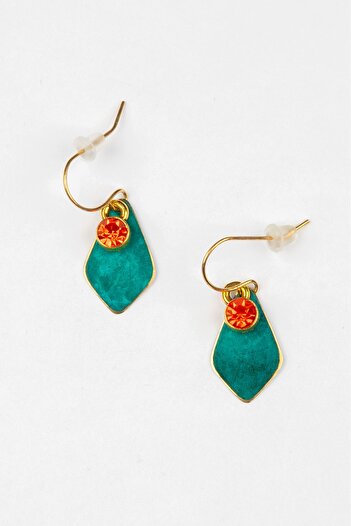 Lila Rosa Authentic Natural Stone Copper Earrings