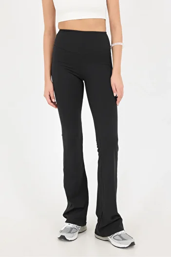 Addax High Waist Flared Leg Leggings Tyt3540-T11