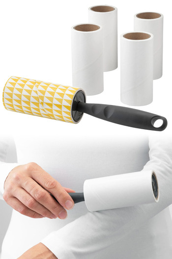 Binbirreyon Lint Collector Roller and 4 Pieces Refill Set 300 Sheets Da032Ü