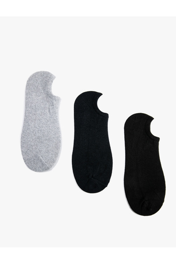 Koton Basic 3-Piece Booties Socks Set