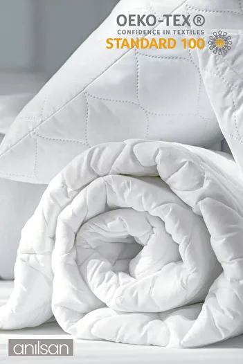 Anılsan 155X215Cm White Microfiber Single Quilt - Simple and Elegant Home and Hotel Quilt