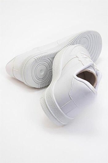 Liger Unisex Spor Sneaker Ayakkabı BEYAZ-BEYAZ
