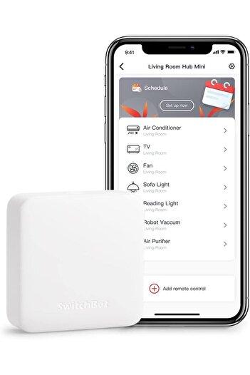 SwitchBot Hub Mini (White) Remote Control Hub for Air Conditioning & Infrared Controllable Devices