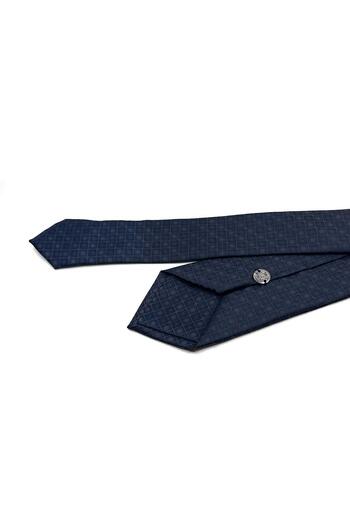 Kravatkolik Lacivert Kare Desen Slim Краватка SK7978