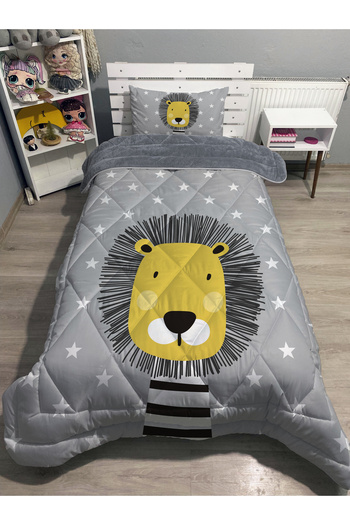 yok yok evim eve dair her şey Welsoft Fluffy Double Sided Cute Cat Patterned Single Duvet Sleeping Set